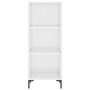 Hochglanzweißes Sideboard aus Holzwerkstoff, 34,5 x 32,5 x 90 cm von vidaXL, Sideboards - Ref: Foro24-828734, Preis: 53,45 €,...