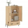 High Sonoma oak engineered wood sideboard 69.5x31x115 cm by vidaXL, Sideboards - Ref: Foro24-830335, Price: 119,90 €, Discoun...