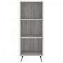 Regal aus technischem Holz in Sonoma-Grau, 34,5 x 32,5 x 90 cm von vidaXL, Sideboards - Ref: Foro24-828706, Preis: 41,54 €, R...