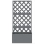 Planter with gray WPC trellis 65x33x135 cm by vidaXL, Pots and planters - Ref: Foro24-362577, Price: 157,31 €, Discount: %