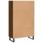 Tall sideboard engineered wood brown oak 69.5x31x115 cm by vidaXL, Sideboards - Ref: Foro24-830355, Price: 92,00 €, Discount: %