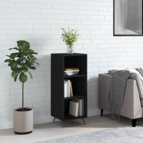 Black engineered wood shelf 34.5x32.5x90 cm by vidaXL, Sideboards - Ref: Foro24-828701, Price: 42,91 €, Discount: %