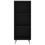 Schwarzes Holzwerkstoffregal 34,5 x 32,5 x 90 cm von vidaXL, Sideboards - Ref: Foro24-828701, Preis: 43,31 €, Rabatt: %