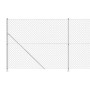 Cerca de alambre con brida plateada 1,6x25 m