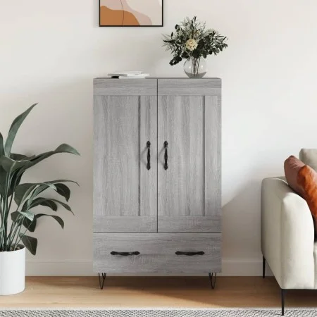 Tall Sonoma gray engineered wood sideboard 69.5x31x115 cm by vidaXL, Sideboards - Ref: Foro24-830322, Price: 87,22 €, Discoun...