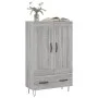Tall Sonoma gray engineered wood sideboard 69.5x31x115 cm by vidaXL, Sideboards - Ref: Foro24-830322, Price: 87,22 €, Discoun...