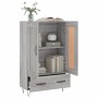 Aparador alto madera de ingeniería gris Sonoma 69,5x31x115 cm de vidaXL, Aparadores - Ref: Foro24-830322, Precio: 88,26 €, De...