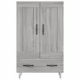 Tall Sonoma gray engineered wood sideboard 69.5x31x115 cm by vidaXL, Sideboards - Ref: Foro24-830322, Price: 87,22 €, Discoun...