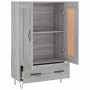 Aparador alto madera de ingeniería gris Sonoma 69,5x31x115 cm de vidaXL, Aparadores - Ref: Foro24-830322, Precio: 88,26 €, De...