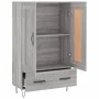 Tall Sonoma gray engineered wood sideboard 69.5x31x115 cm by vidaXL, Sideboards - Ref: Foro24-830322, Price: 87,22 €, Discoun...