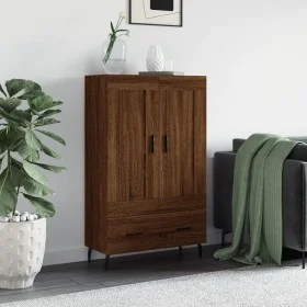 Tall engineered wood sideboard in brown oak 69.5x31x115 cm by vidaXL, Sideboards - Ref: Foro24-830347, Price: 89,20 €, Discou...