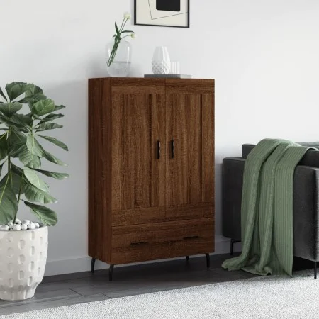 Tall engineered wood sideboard in brown oak 69.5x31x115 cm by vidaXL, Sideboards - Ref: Foro24-830347, Price: 89,20 €, Discou...