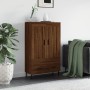 Aparador alto madera de ingeniería roble marrón 69,5x31x115 cm de vidaXL, Aparadores - Ref: Foro24-830347, Precio: 90,30 €, D...