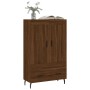 Tall engineered wood sideboard in brown oak 69.5x31x115 cm by vidaXL, Sideboards - Ref: Foro24-830347, Price: 90,30 €, Discou...