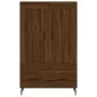 Tall engineered wood sideboard in brown oak 69.5x31x115 cm by vidaXL, Sideboards - Ref: Foro24-830347, Price: 89,20 €, Discou...