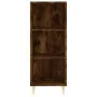 Smoked oak engineered wood sideboard 34.5x32.5x90 cm by vidaXL, Sideboards - Ref: Foro24-828721, Price: 44,78 €, Discount: %