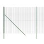 Cerca de alambre de acero galvanizado verde 1,8x10 m
