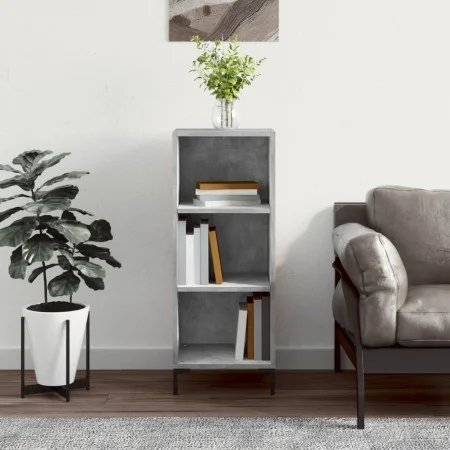 Concrete gray engineered wood sideboard 34.5x32.5x90 cm by vidaXL, Sideboards - Ref: Foro24-828736, Price: 48,56 €, Discount: %