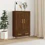 Tall engineered wood sideboard in brown oak 69.5x31x115 cm by vidaXL, Sideboards - Ref: Foro24-830307, Price: 86,14 €, Discou...