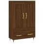 Tall engineered wood sideboard in brown oak 69.5x31x115 cm by vidaXL, Sideboards - Ref: Foro24-830307, Price: 86,14 €, Discou...