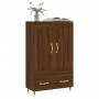 Tall engineered wood sideboard in brown oak 69.5x31x115 cm by vidaXL, Sideboards - Ref: Foro24-830307, Price: 87,58 €, Discou...