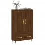 Tall engineered wood sideboard in brown oak 69.5x31x115 cm by vidaXL, Sideboards - Ref: Foro24-830307, Price: 86,14 €, Discou...