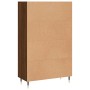 Tall engineered wood sideboard in brown oak 69.5x31x115 cm by vidaXL, Sideboards - Ref: Foro24-830307, Price: 87,58 €, Discou...