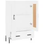 Tall white engineered wood sideboard 69.5x31x115 cm by vidaXL, Sideboards - Ref: Foro24-830332, Price: 94,07 €, Discount: %