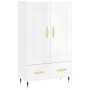 Hochglänzendes Sideboard aus weißem Holzwerkstoff, 69,5 x 31 x 115 cm von vidaXL, Sideboards - Ref: Foro24-830302, Preis: 91,...
