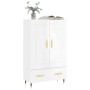 Hochglänzendes Sideboard aus weißem Holzwerkstoff, 69,5 x 31 x 115 cm von vidaXL, Sideboards - Ref: Foro24-830302, Preis: 91,...