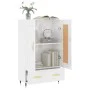 Hochglänzendes Sideboard aus weißem Holzwerkstoff, 69,5 x 31 x 115 cm von vidaXL, Sideboards - Ref: Foro24-830302, Preis: 90,...
