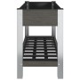 Garden bed with shelf WPC gray 100x50x75 cm by vidaXL, Pots and planters - Ref: Foro24-362569, Price: 156,96 €, Discount: %
