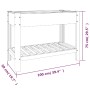 Gartenbett mit Regal WPC grau 100x50x75 cm von vidaXL, Töpfe und Pflanzgefäße - Ref: Foro24-362569, Preis: 156,96 €, Rabatt: %