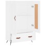 Hohes Sideboard aus weißem Holzwerkstoff, 69,5 x 31 x 115 cm von vidaXL, Sideboards - Ref: Foro24-830292, Preis: 83,43 €, Rab...