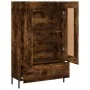 Tall sideboard engineered wood smoked oak 69.5x31x115 cm by vidaXL, Sideboards - Ref: Foro24-830337, Price: 92,42 €, Discount: %