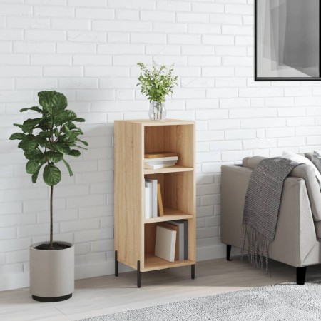 Aparador de madera de ingeniería roble Sonoma 34,5x32,5x90 cm de vidaXL, Aparadores - Ref: Foro24-828743, Precio: 50,60 €