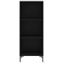 Aparador de madera de ingeniería negro 34,5x32,5x90 cm de vidaXL, Aparadores - Ref: Foro24-828733, Precio: 50,63 €, Descuento: %