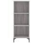 Sonoma gray engineered wood sideboard 34.5x32.5x90 cm by vidaXL, Sideboards - Ref: Foro24-828738, Price: 50,47 €, Discount: %