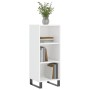 Aparador madera de ingeniería blanco brillante 34,5x32,5x90 cm de vidaXL, Aparadores - Ref: Foro24-828758, Precio: 55,28 €