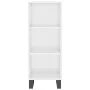 Hochglanzweißes Sideboard aus Holzwerkstoff, 34,5 x 32,5 x 90 cm von vidaXL, Sideboards - Ref: Foro24-828758, Preis: 54,67 €,...