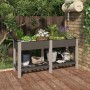 Gartenbeet mit grauem WPC-Regal 150x50x75 cm von vidaXL, Töpfe und Pflanzgefäße - Ref: Foro24-362571, Preis: 162,50 €, Rabatt: %