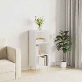 Glossy white engineered wood sideboard 34.5x32.5x90 cm by vidaXL, Sideboards - Ref: Foro24-828718, Price: 48,73 €, Discount: %