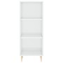 Hochglanzweißes Sideboard aus Holzwerkstoff, 34,5 x 32,5 x 90 cm von vidaXL, Sideboards - Ref: Foro24-828718, Preis: 49,32 €,...