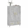 Concrete gray engineered wood tall sideboard 69.5x31x115 cm by vidaXL, Sideboards - Ref: Foro24-830304, Price: 82,46 €, Disco...