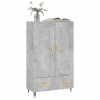 Hohes Sideboard aus betongrauem Holzwerkstoff, 69,5 x 31 x 115 cm von vidaXL, Sideboards - Ref: Foro24-830304, Preis: 83,47 €...