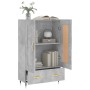 Hohes Sideboard aus betongrauem Holzwerkstoff, 69,5 x 31 x 115 cm von vidaXL, Sideboards - Ref: Foro24-830304, Preis: 83,47 €...