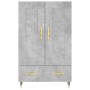 Hohes Sideboard aus betongrauem Holzwerkstoff, 69,5 x 31 x 115 cm von vidaXL, Sideboards - Ref: Foro24-830304, Preis: 83,47 €...