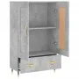 Concrete gray engineered wood tall sideboard 69.5x31x115 cm by vidaXL, Sideboards - Ref: Foro24-830304, Price: 82,46 €, Disco...