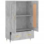 Hohes Sideboard aus betongrauem Holzwerkstoff, 69,5 x 31 x 115 cm von vidaXL, Sideboards - Ref: Foro24-830304, Preis: 83,47 €...