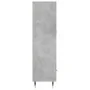 Concrete gray engineered wood tall sideboard 69.5x31x115 cm by vidaXL, Sideboards - Ref: Foro24-830304, Price: 82,46 €, Disco...